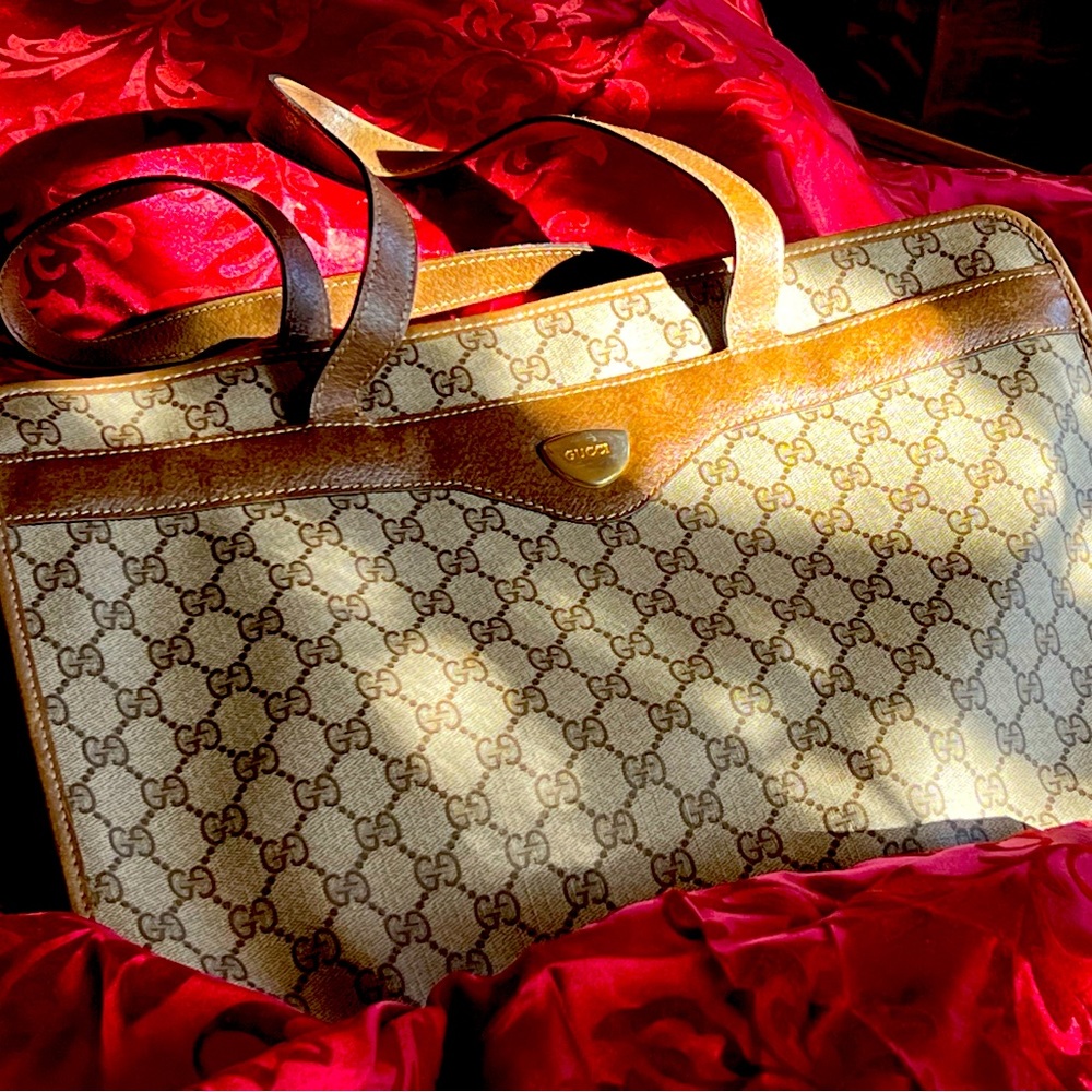 Vintage Gucci Medium Tote Handbag